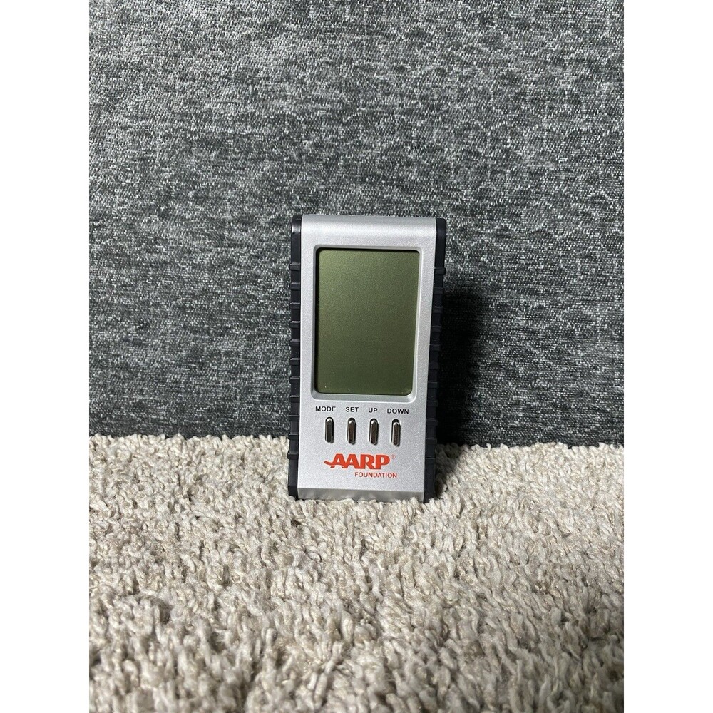AARP Foundation Digital Clock Thermometer Calendar & Calculator Combination Tool